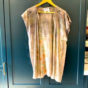 Raw Silk Naturally dyed - beautiful